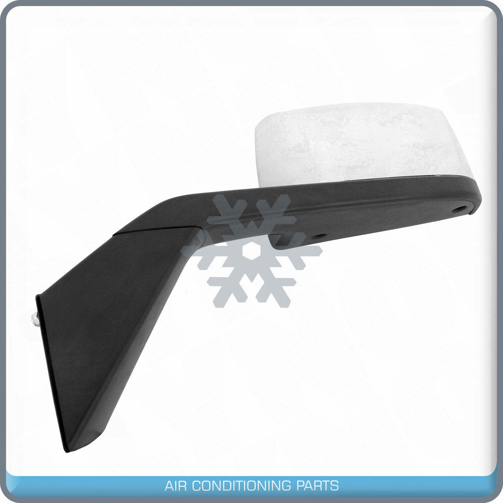 Chrome Hood Mirror Driver Left Side Replacement L/H fit 15-17 Volvo VNL VNM VNX - Qualy Air