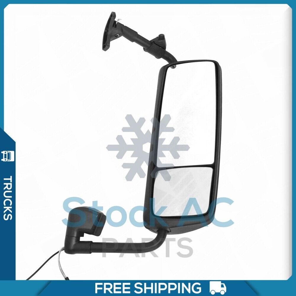 Black Mirror Passenger Right Side Power Heated Assembly fit 04-12 Volvo VNL QL - Qualy Air