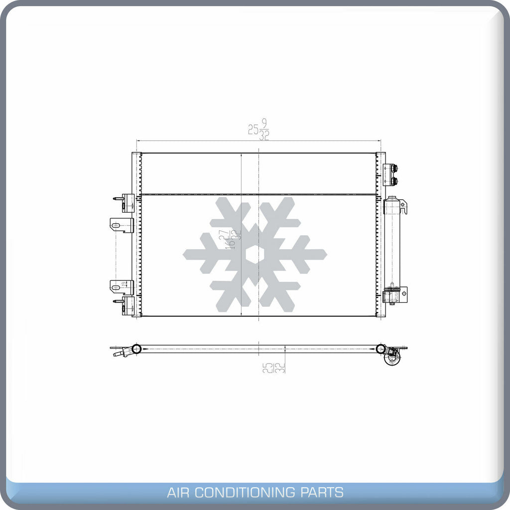 A/C Condenser for Jeep Compass, Patriot / Dodge Caliber QL - Qualy Air