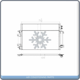 A/C Condenser for Jeep Compass, Patriot / Dodge Caliber QL - Qualy Air