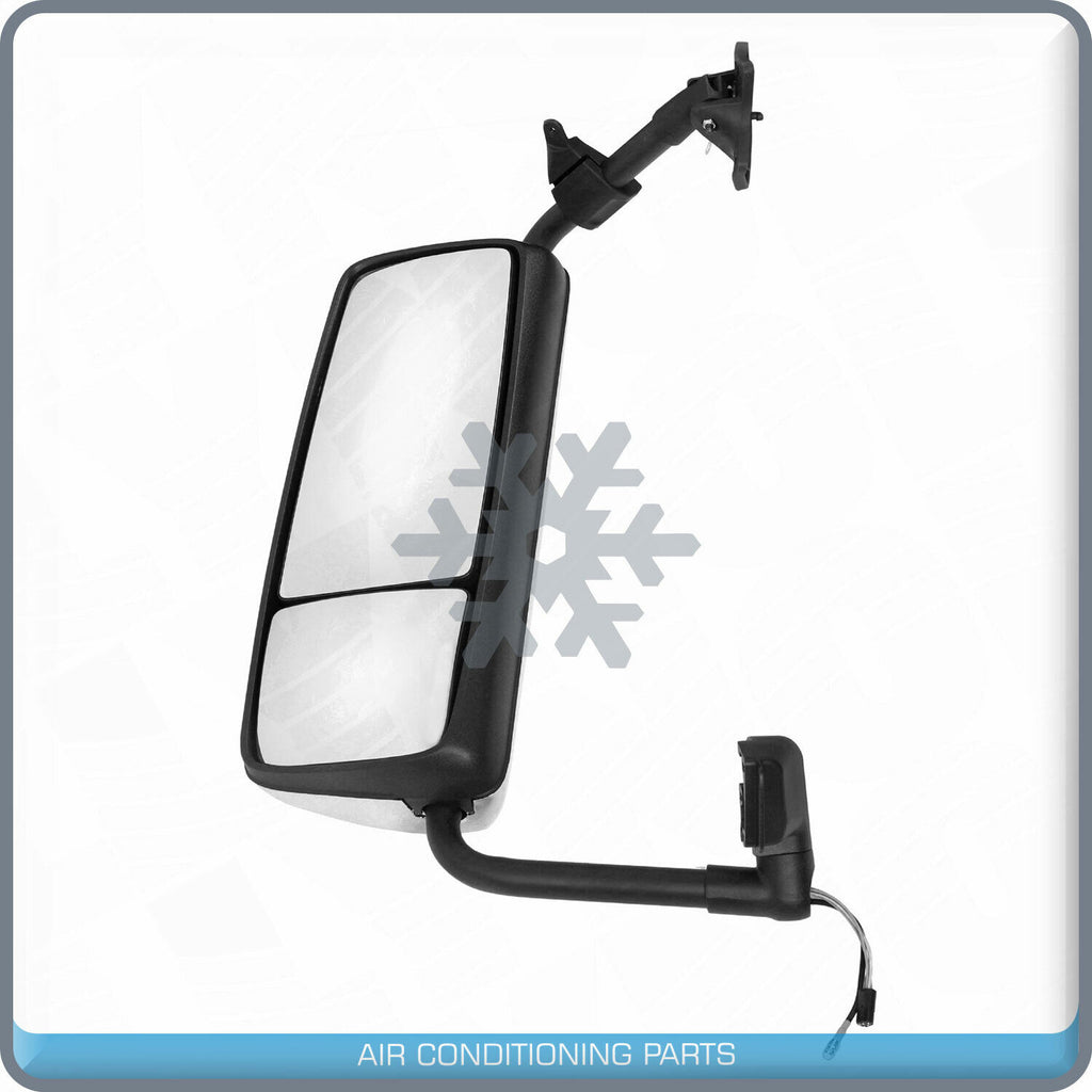 Chrome Mirror Driver Left Side Power Heated Assembly fit 04-12 Volvo VNL Truck - Qualy Air