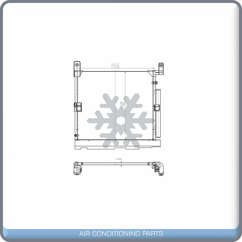 AC Condenser for Toyota Tacoma - 2016 2017 2018 2019 2020 2021 QL - Qualy Air