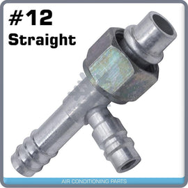 A/C FITTINGS, BARBED,PUSH ON,FEMALE O RING, STRAIGHT #12 W/13MM PORT/HOSE 12MM - Qualy Air
