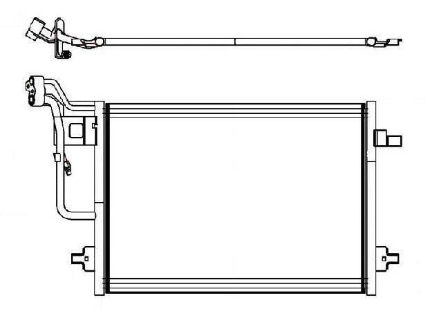 A/C Condenser for Volkswagen Passat GLS 4 Motion 2.8L, Passat GLX 4 Motion... QR - Qualy Air
