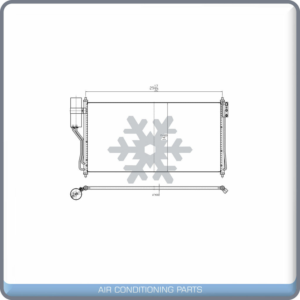 New AC Condenser For 04-09 Nissan Quest 3.5L - OE# NI3030156 QL - Qualy Air
