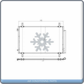 A/C Condenser for Honda Pilot, Ridgeline / Acura MDX QL - Qualy Air