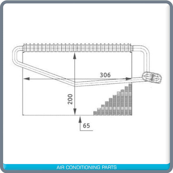 New A/C Evaporator Core for Mercedes C230,E320,CLK500,S500 - OE# A203830015 - Qualy Air