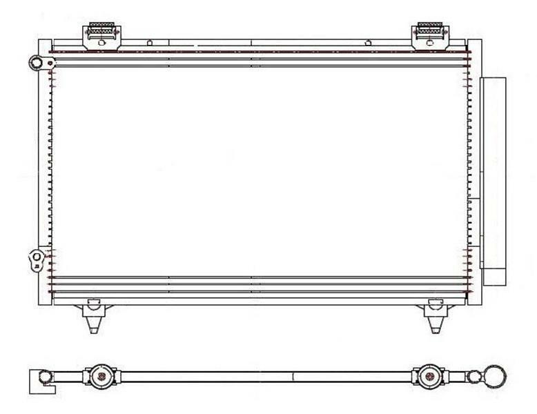 A/C Condenser for Toyota Corolla CE 1.8L, Corolla LE 1.8L, Corolla S 1.8L.. - Qualy Air