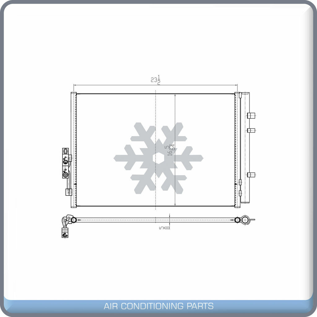 A/C Condenser for BMW X3 QL - Qualy Air