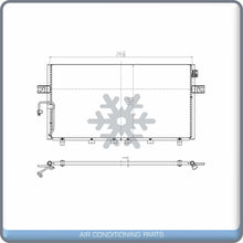 Load image into Gallery viewer, AC Condenser for Infiniti I30 / Nissan Maxima - 1999 to 2001 - OE# 921104L010 QL - Qualy Air
