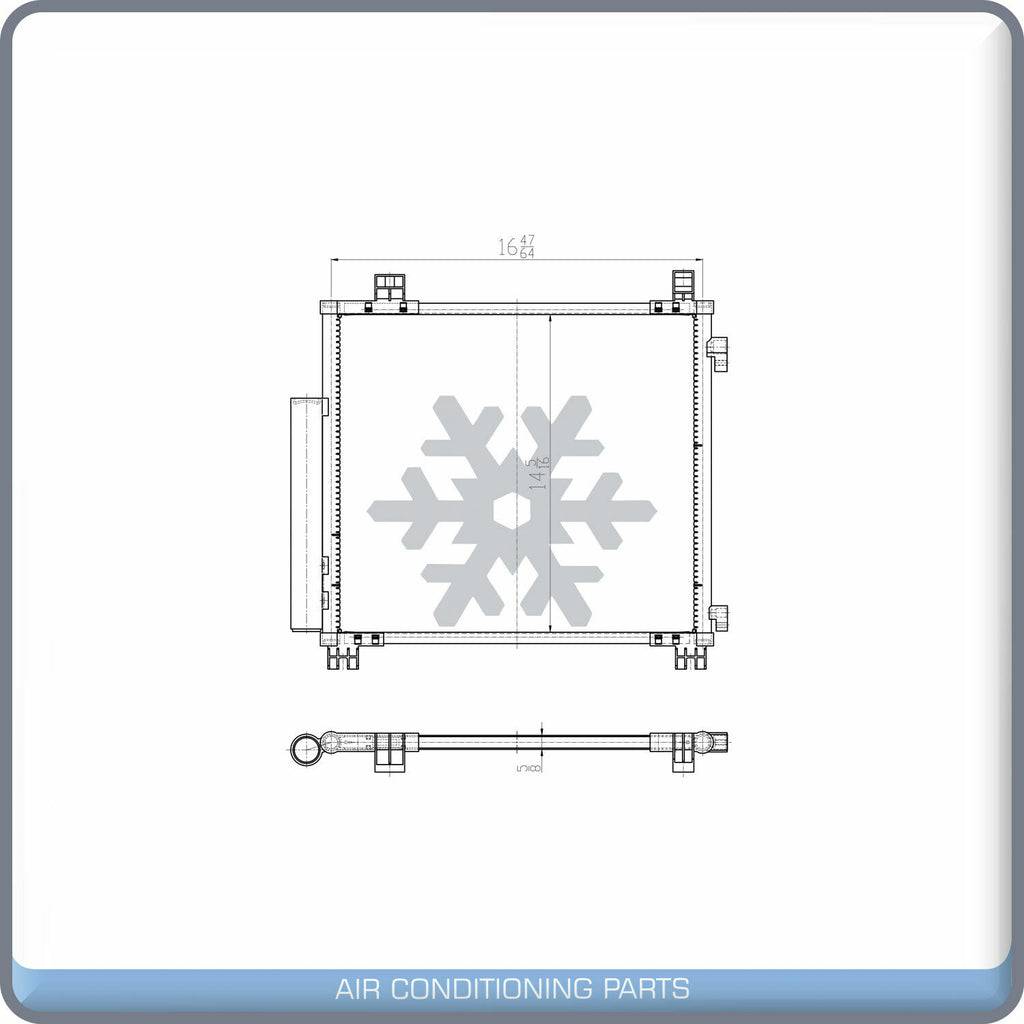 A/C Condenser for Scion iQ QL - Qualy Air