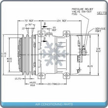 Load image into Gallery viewer, New A/C Compressor SD7H13 - Double Groove Clutch - 12V - Qualy Air