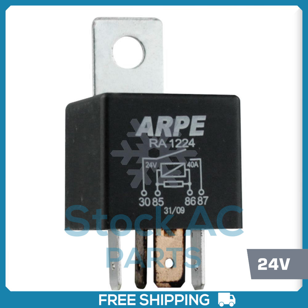 40A 24V Automotive Relay 4 Pin Car Power Switch Conversion SPDT for Car Boat - Qualy Air