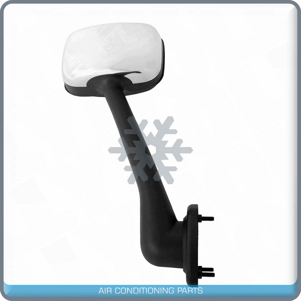 Chrome Hood Mirror Driver Left Side Assembly fit 2008-2016 Freightliner Cascadia - Qualy Air