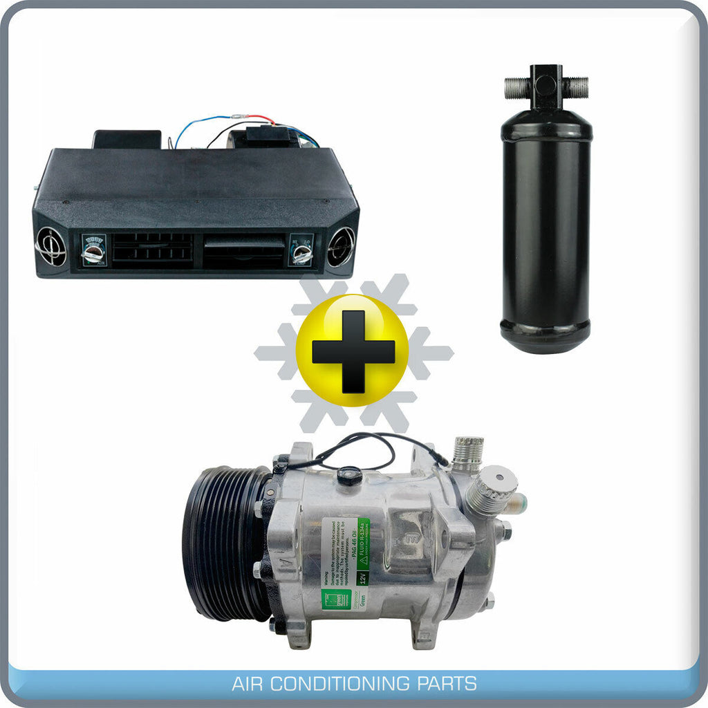 NEW A/C KIT UNIVERSAL UNDER DASH COMPRESSOR KIT AIR CONDITIONER 12V - Qualy Air