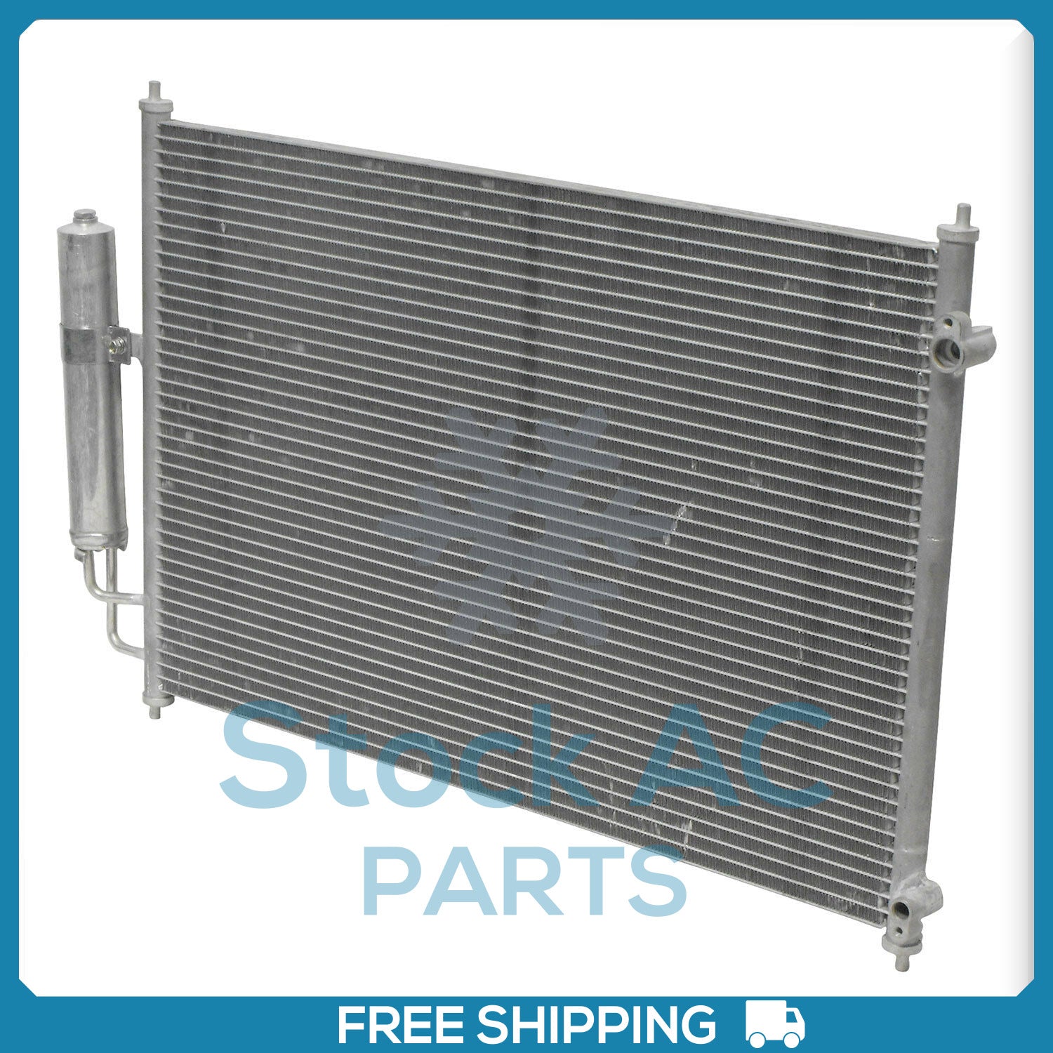 New A/C Condenser + Drier for Nissan Rogue 2008 to 2013, Rogue Select - Qualy Air