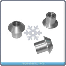 Cargar imagen en el visor de la galería, MALE INSERT ORING TO MALE FLARE A/C ADAPTER FITTING KIT #6, WITH ORINGS 4pc - Qualy Air