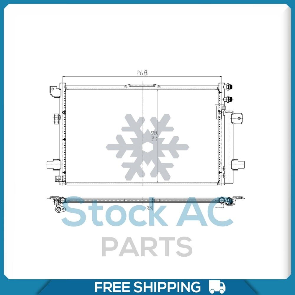 A/C Condenser for Chrysler Pacifica QL - Qualy Air