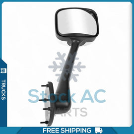 Chrome Hood Mirror Passenger Right Side Assembly fit 08-16 Freightliner Cascadia - Qualy Air