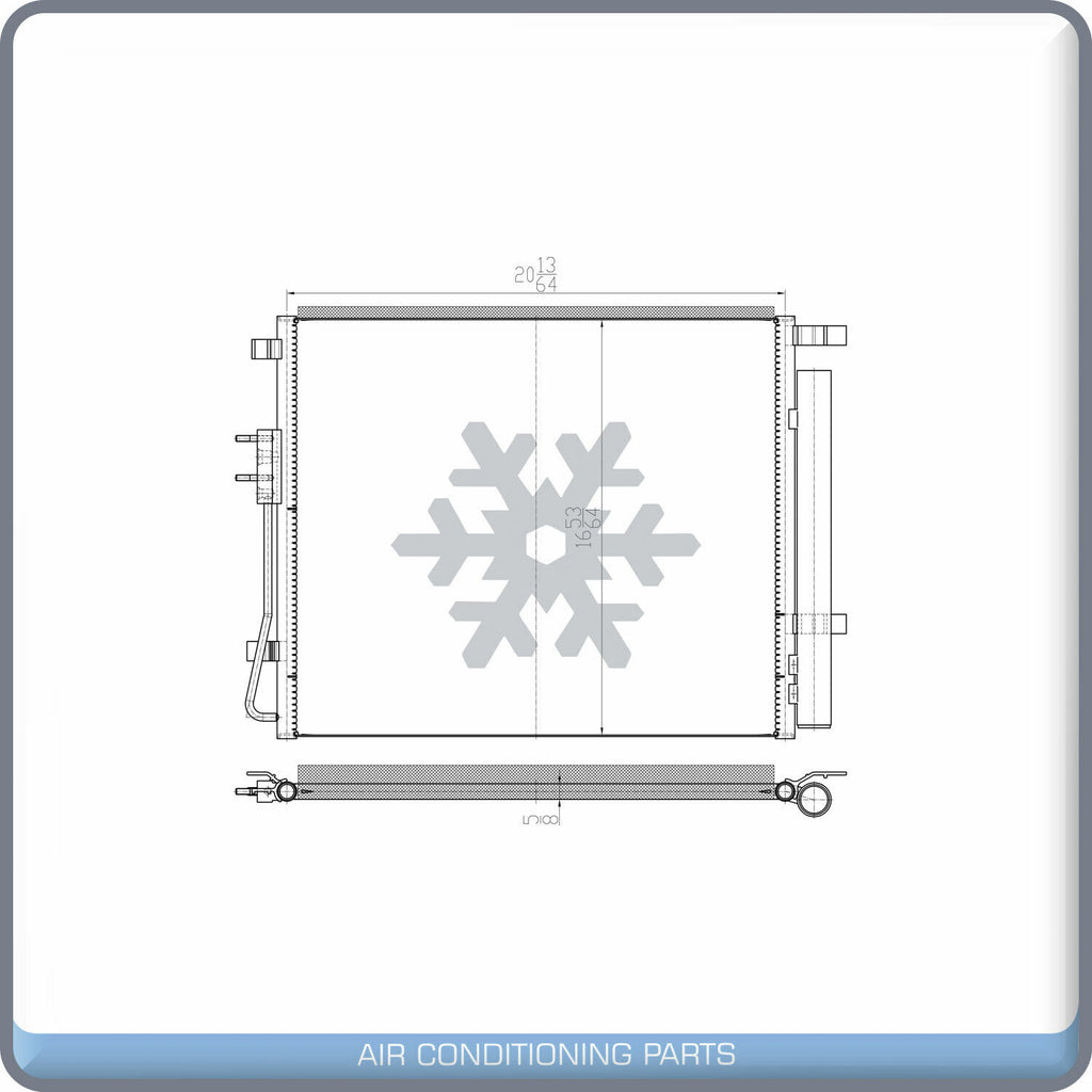 A/C Condenser for Santa Fe Sport / Sorento QL - Qualy Air