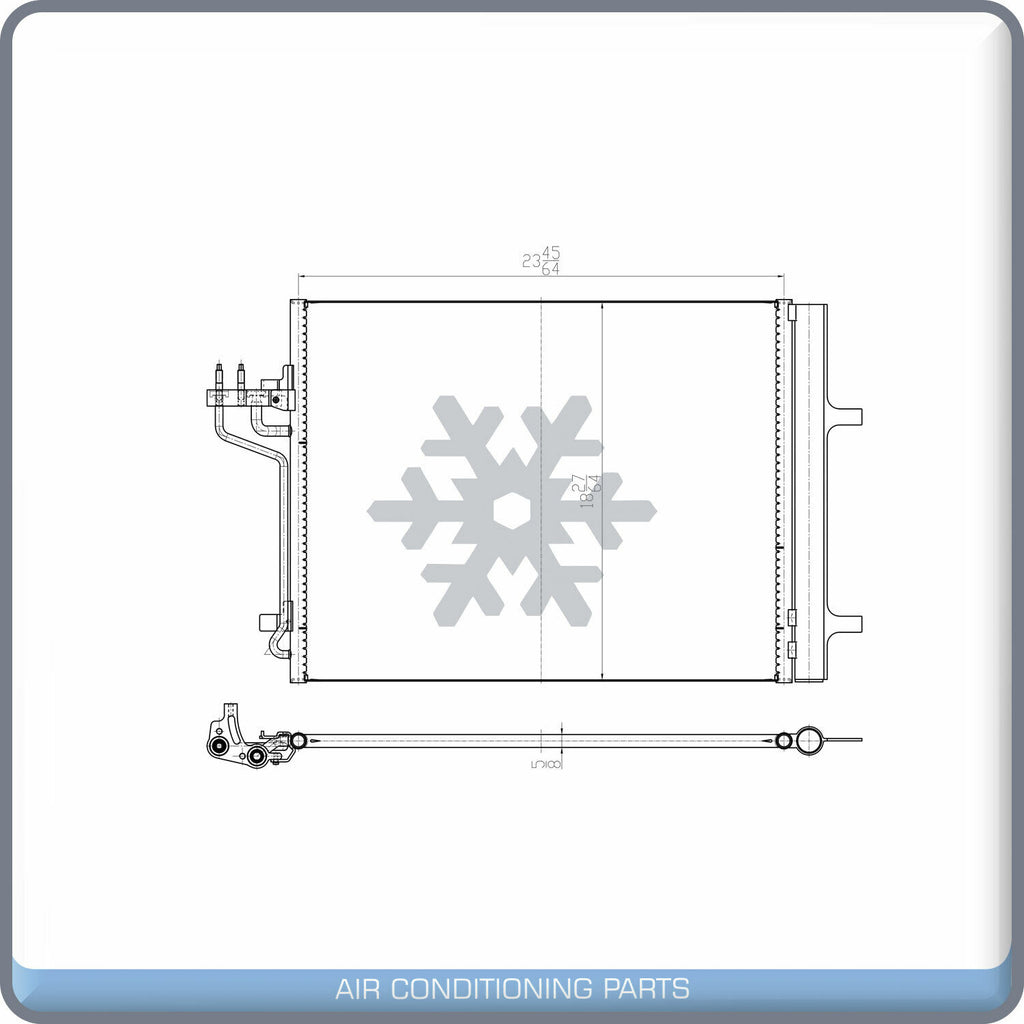 A/C Condenser for Ford Focus, Transit Connect QL - Qualy Air