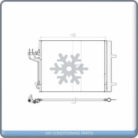 A/C Condenser for Ford Focus, Transit Connect QL - Qualy Air