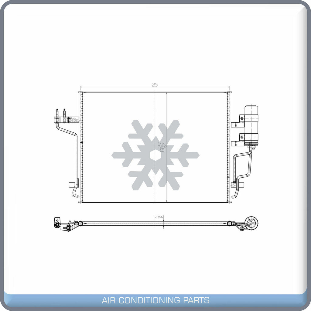 A/C Condenser for Ford Escape QL - Qualy Air
