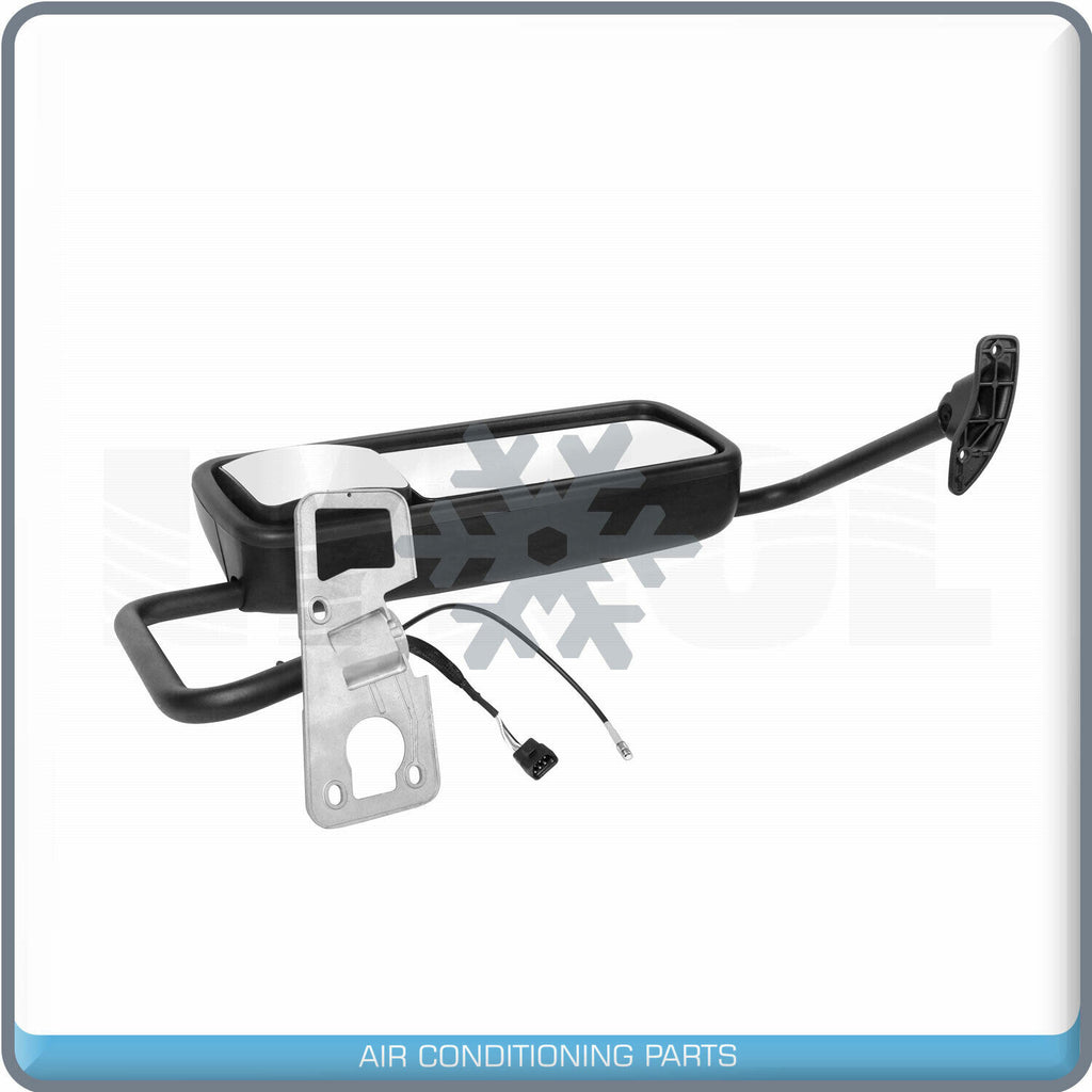 Black Mirror Right Passenger Side Power Heated fit 08-17 Freightliner Century QL - Qualy Air