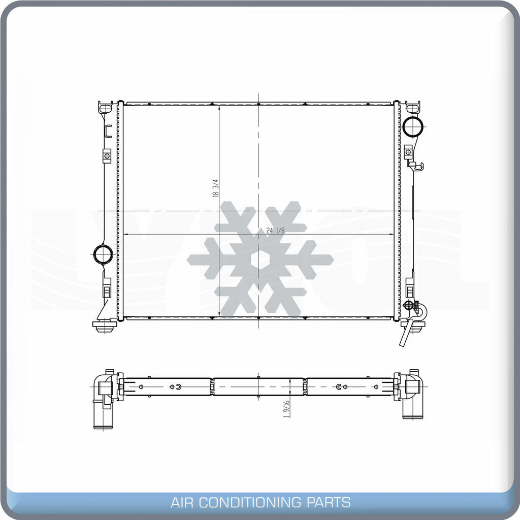 Radiator for Dodge Challenger, Charger, Magnum / Chrysler 300 QL - Qualy Air