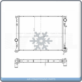 Radiator for Dodge Challenger, Charger, Magnum / Chrysler 300 QL - Qualy Air