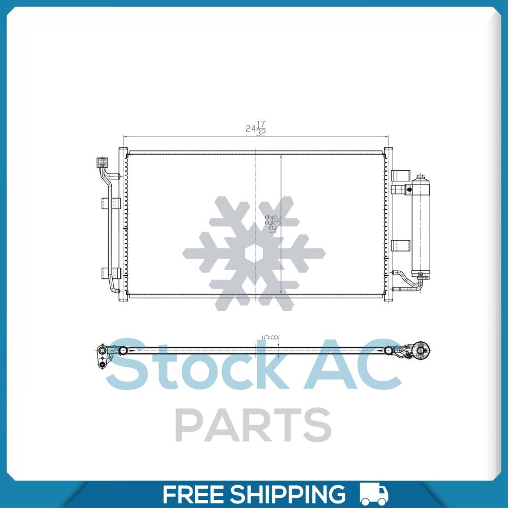 A/C Condenser for Leaf QL - Qualy Air