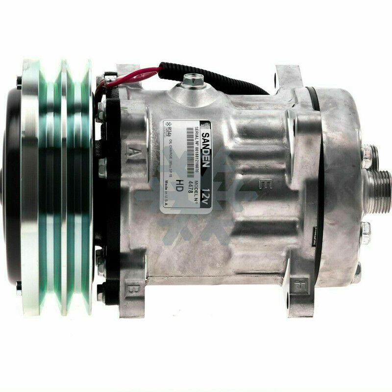 A/C Compressor OEM Sanden SD7H15 fits Case IH / Caterpillar / DEUTZ / Hesst... - Qualy Air