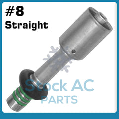 FORD SPRINGLOCK QUICK DISCONNECT FITTING,STRAIGHT CRIMP BEADLOCK MALE #8