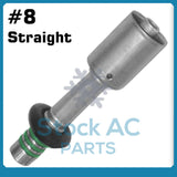 FORD SPRINGLOCK QUICK DISCONNECT FITTING,STRAIGHT CRIMP BEADLOCK MALE #8
