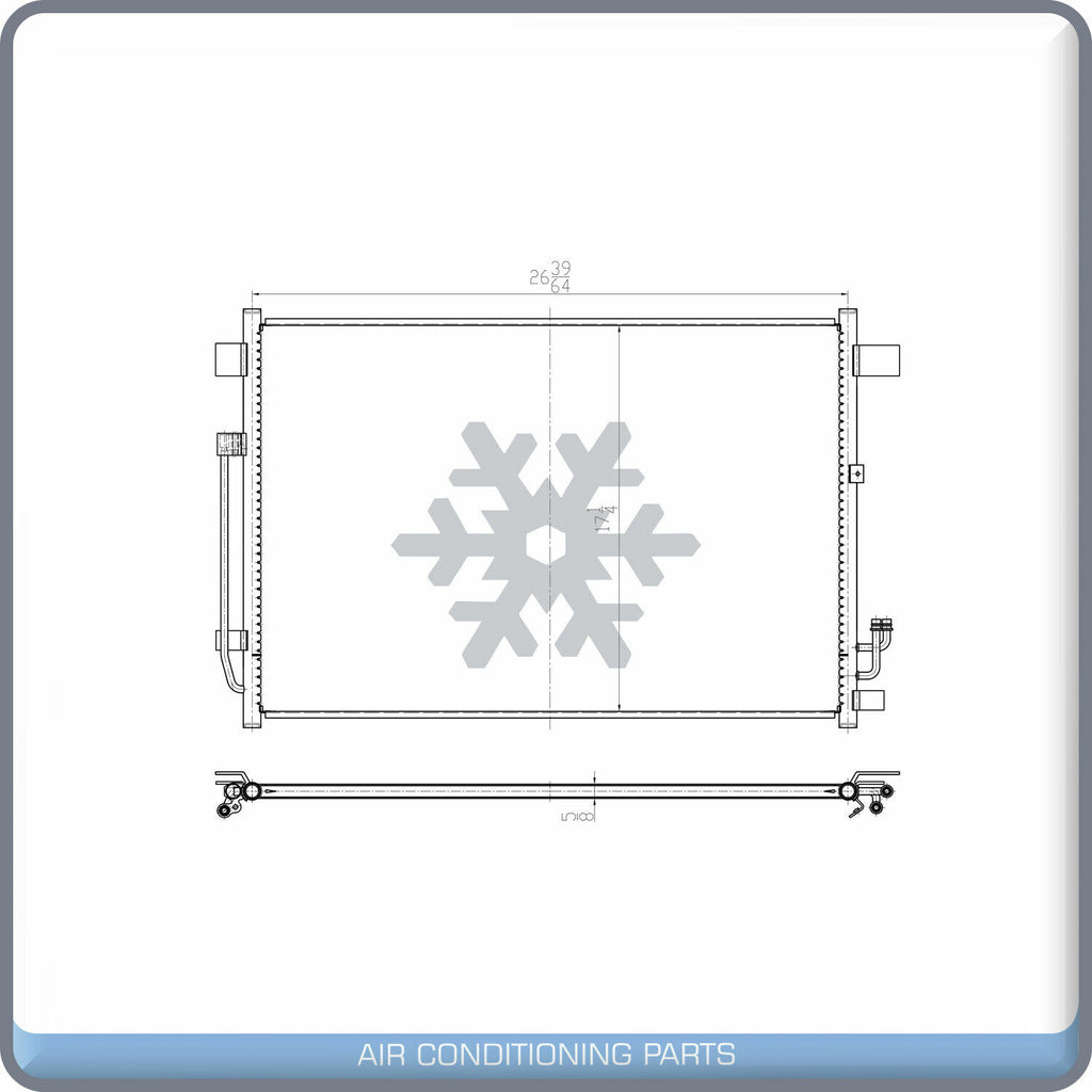 A/C Condenser for Quest, Murano QL - Qualy Air