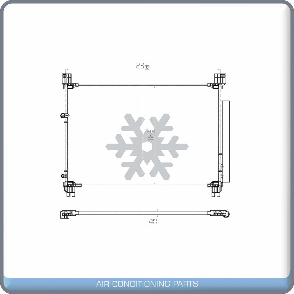 A/C Condenser for Lexus RX350, RX350L - 2016 2017 2018 2019 2020 2021 QL - Qualy Air
