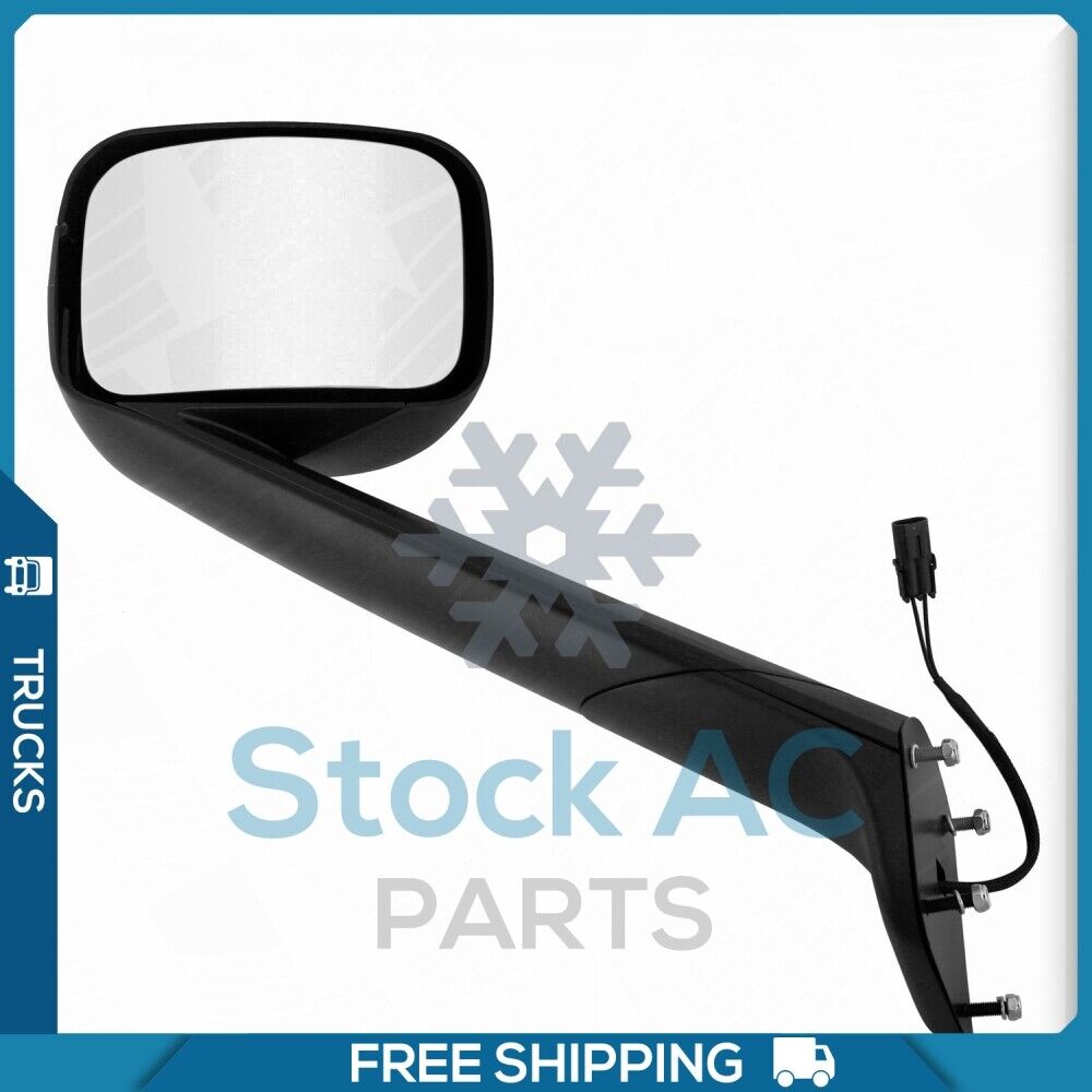 Chrome Hood Mirror Right Passenger Side Assembly fit 18-22 Freightliner Cascadia - Qualy Air