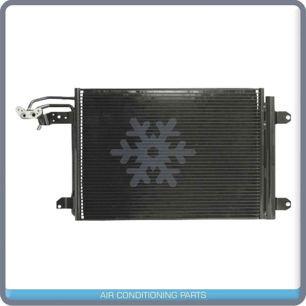 New A/C Condenser w/ Drier for VW Jetta, Rabbit, Golf, EOS / Audi A3, TT - Qualy Air