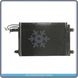 New A/C Condenser w/ Drier for VW Jetta, Rabbit, Golf, EOS / Audi A3, TT - Qualy Air