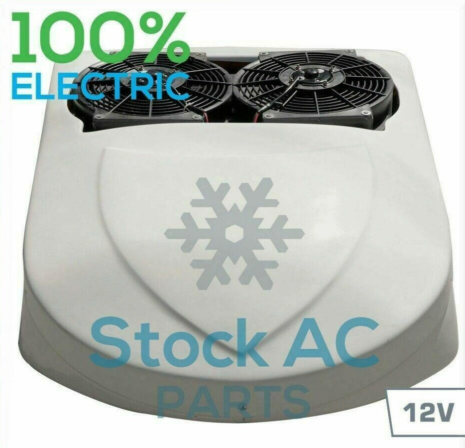 100% Electric A/C Unit fits All trucks - 12V, 12.000 BTU - No Compressor Needed - Qualy Air