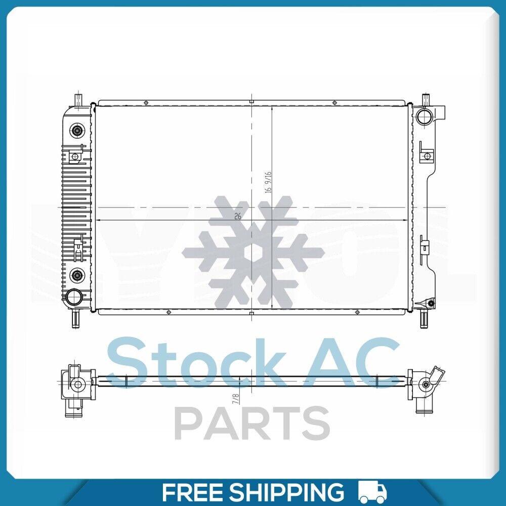 Radiator for Chevrolet Equinox / GMC Terrain / Pontiac Torrent / Suzuk... QL - Qualy Air