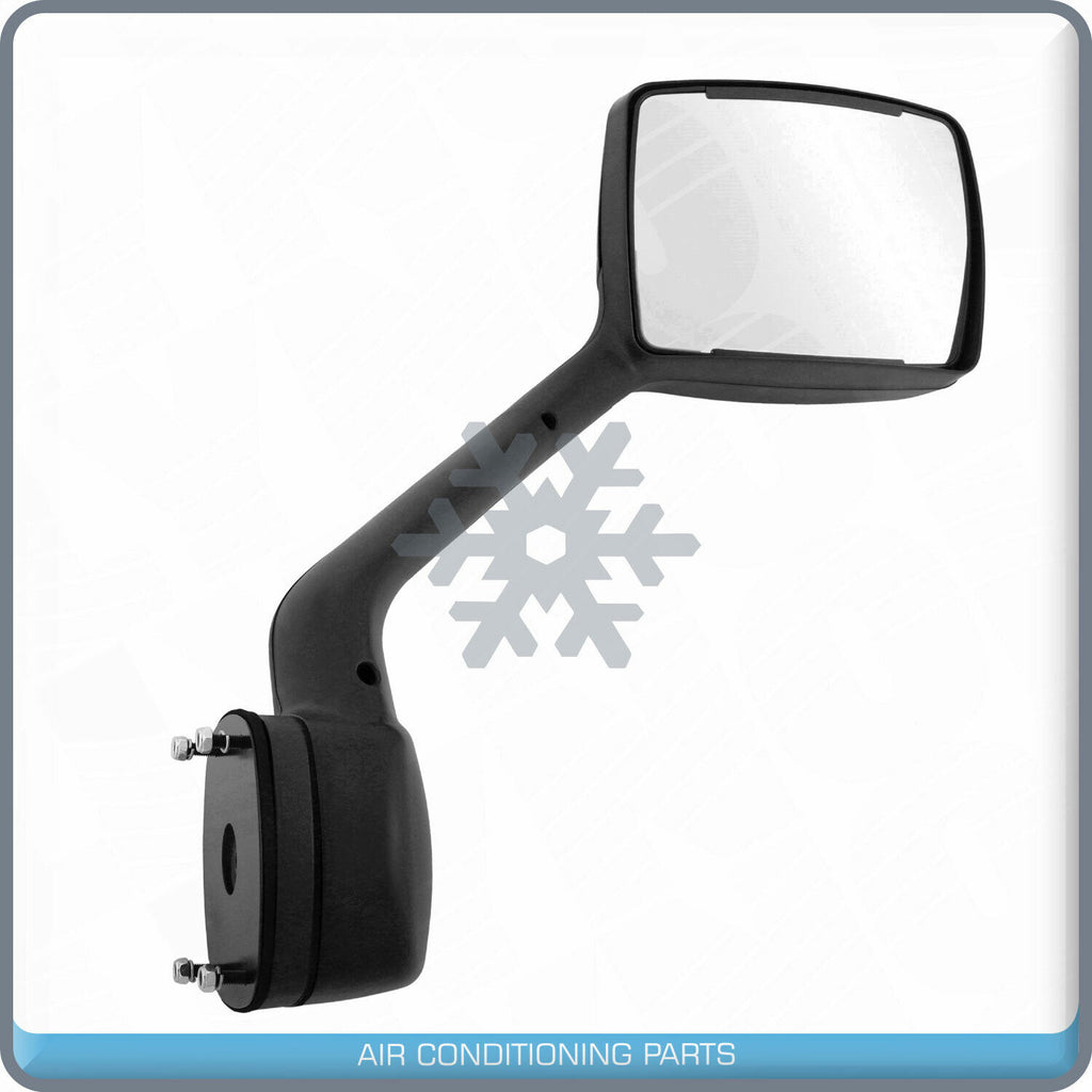 Black Hood Mirror Passenger Right Side fit Kenworth T680 Peterbilt 10+ 579 587 R - Qualy Air