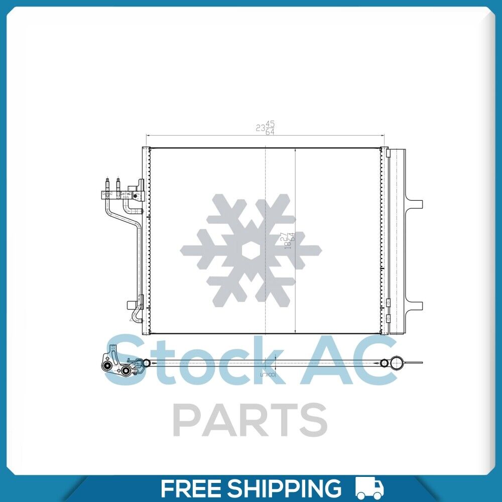 A/C Condenser for Ford Focus, Transit Connect QL - Qualy Air