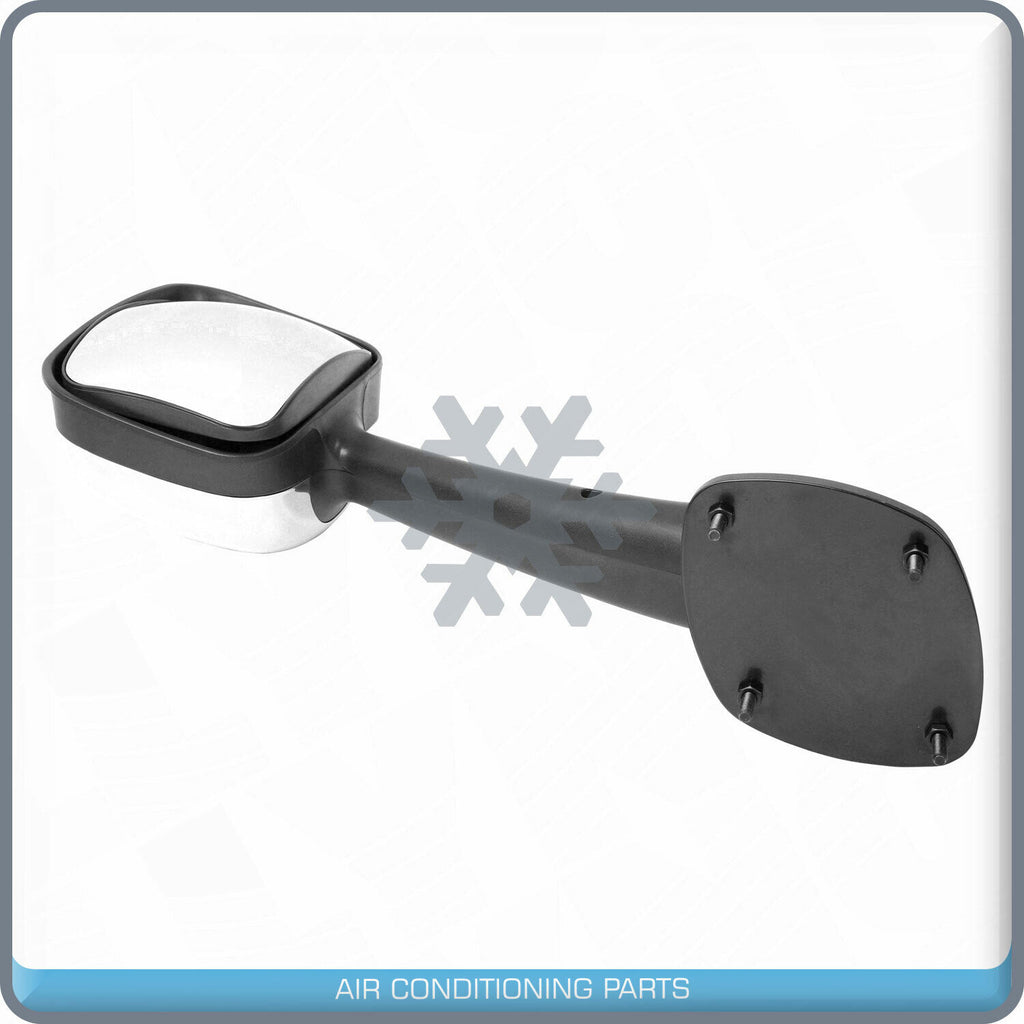 Chrome Hood Mirror Passenger Right Side Assembly fit 08-16 Freightliner Cascadia - Qualy Air