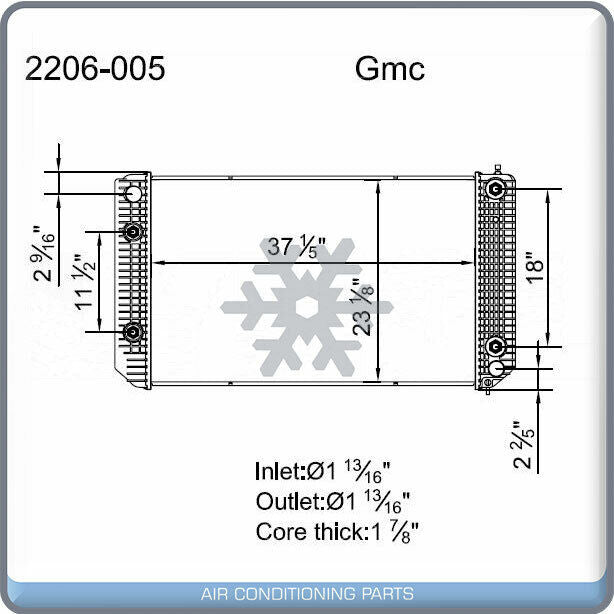 Radiator for OE# 8010001 3155316 12329550 QL - Qualy Air