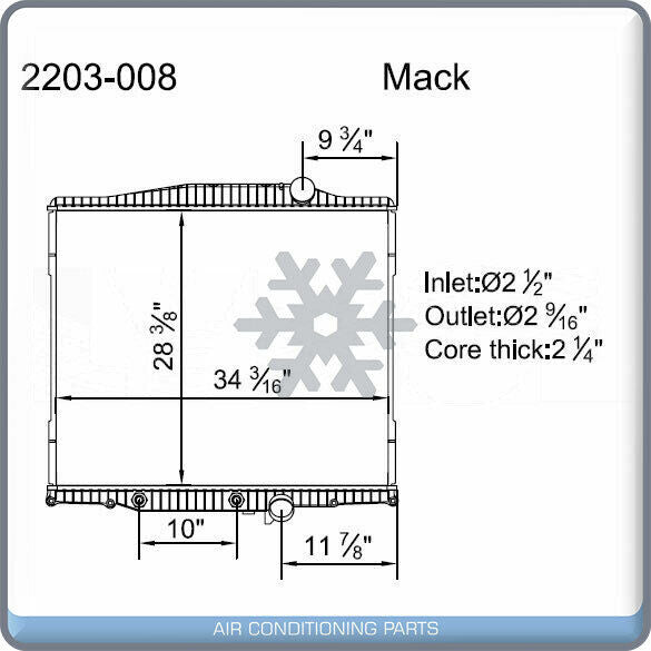 NEW Radiator Mack / Volvo Radiator.. QL - Qualy Air