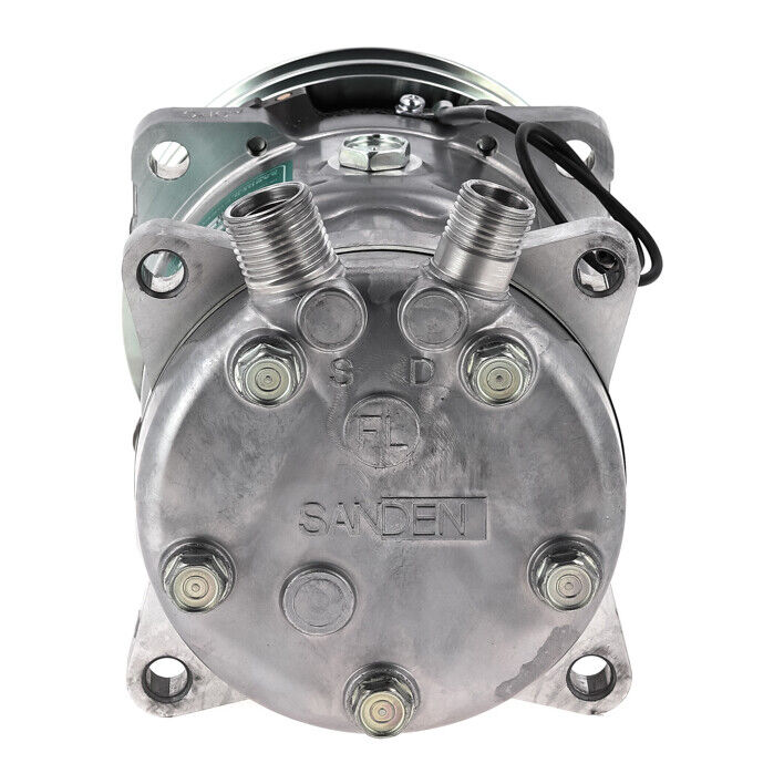 A/C Compressor OEM Sanden SD5H14 fits Case IH 2130, NT, PANTHER, WL, WT, XL... - Qualy Air