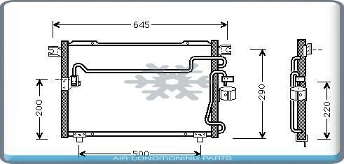 New A/C Condenser + Drier for Isuzu Trooper - 2001 to 2002 - OE# 8972310870 - Qualy Air