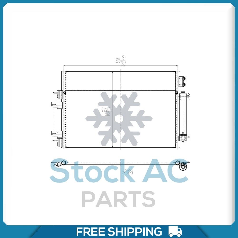 A/C Condenser for Jeep Compass, Patriot / Dodge Caliber QL - Qualy Air
