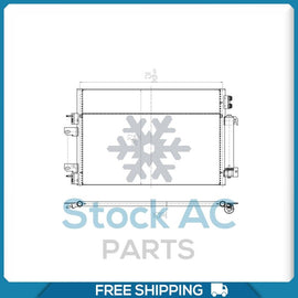A/C Condenser for Jeep Compass, Patriot / Dodge Caliber QL - Qualy Air